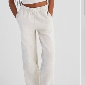 Aritzia Cream Track Pants